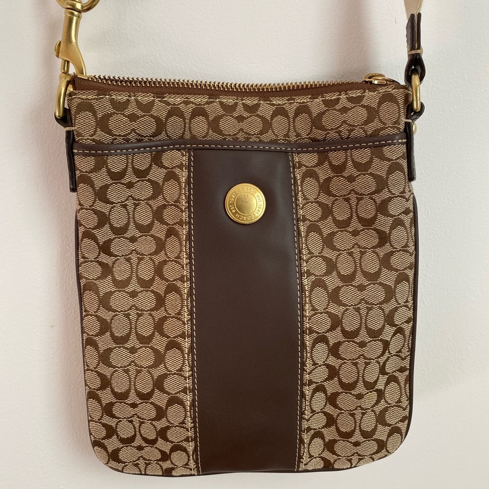 Coach Signature Jacquard Crossbody Bag